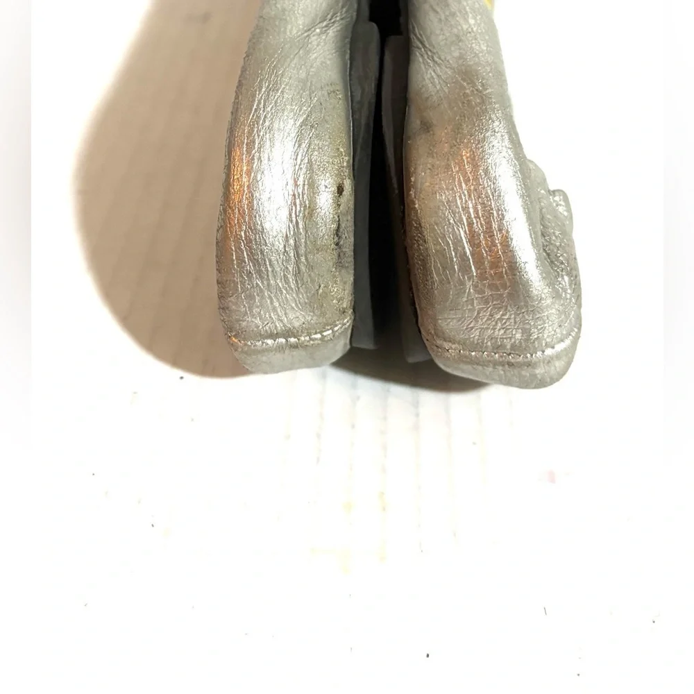 Tory Burch Metallic Silver  ballet flats round toe